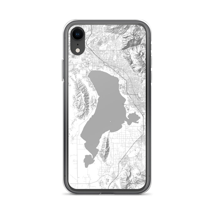 Custom iPhone XR Utah Lake Utah Map Phone Case in Classic