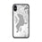 Custom iPhone X/XS Utah Lake Utah Map Phone Case in Classic