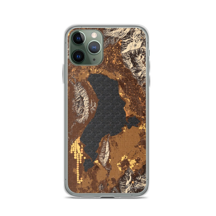 Custom iPhone 11 Pro Utah Lake Utah Map Phone Case in Ember
