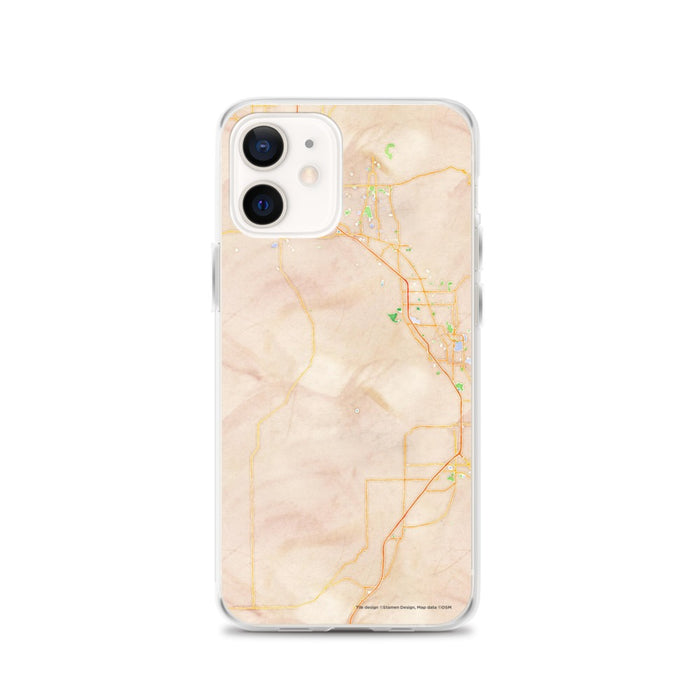 Custom iPhone 12 Utah Lake Utah Map Phone Case in Watercolor