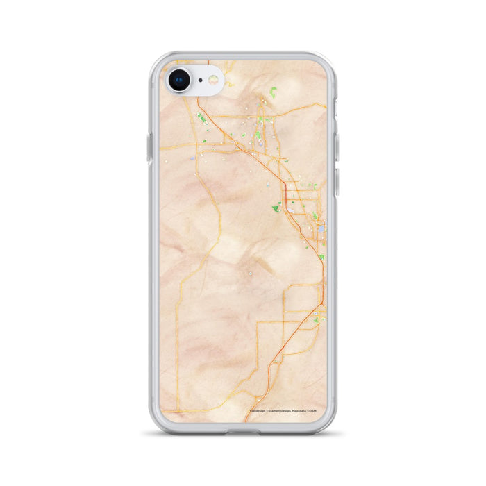 Custom iPhone SE Utah Lake Utah Map Phone Case in Watercolor