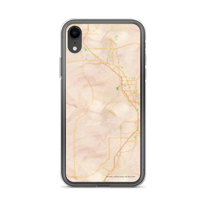 Custom iPhone XR Utah Lake Utah Map Phone Case in Watercolor
