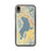 Custom iPhone XR Utah Lake Utah Map Phone Case in Woodblock