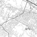 Utica New York Map Print in Classic Style Zoomed In Close Up Showing Details