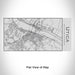 Rendered View of Utica New York Map Engraving on 17oz Stainless Steel Insulated Cola Bottle