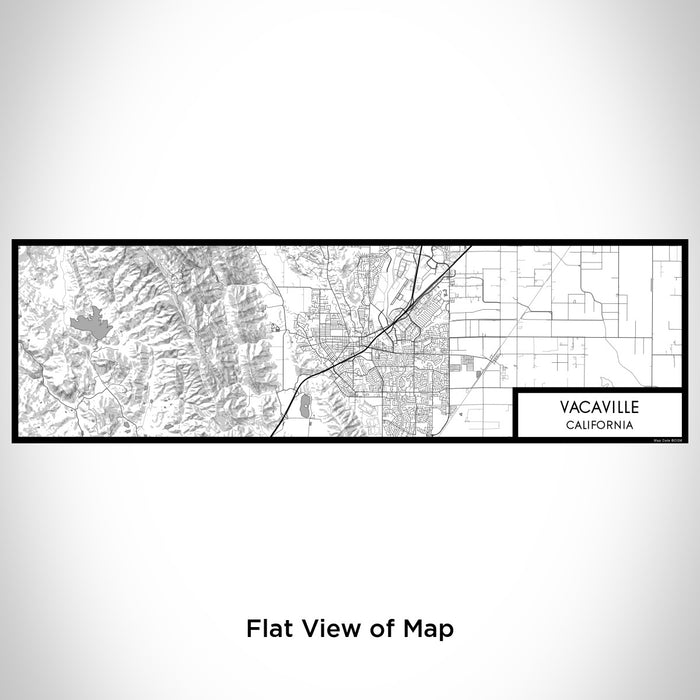Flat View of Map Custom Vacaville California Map Enamel Mug in Classic