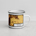 Right View Custom Vacaville California Map Enamel Mug in Ember