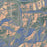 Vail Colorado Map Print in Afternoon Style Zoomed In Close Up Showing Details