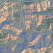 Vail Colorado Map Print in Afternoon Style Zoomed In Close Up Showing Details