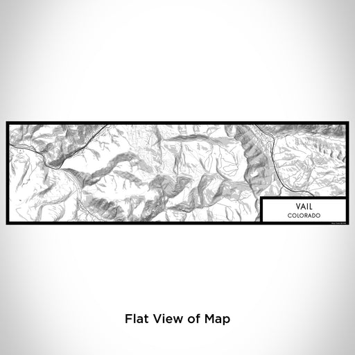 Flat View of Map Custom Vail Colorado Map Enamel Mug in Classic