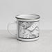 Left View Custom Vail Colorado Map Enamel Mug in Classic