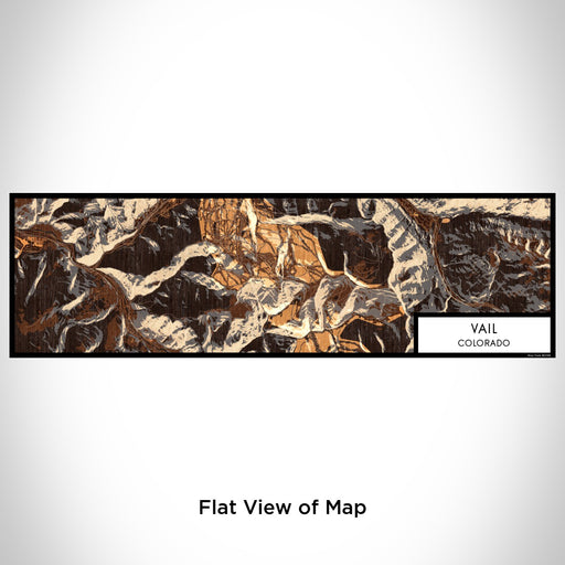 Flat View of Map Custom Vail Colorado Map Enamel Mug in Ember