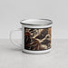 Left View Custom Vail Colorado Map Enamel Mug in Ember