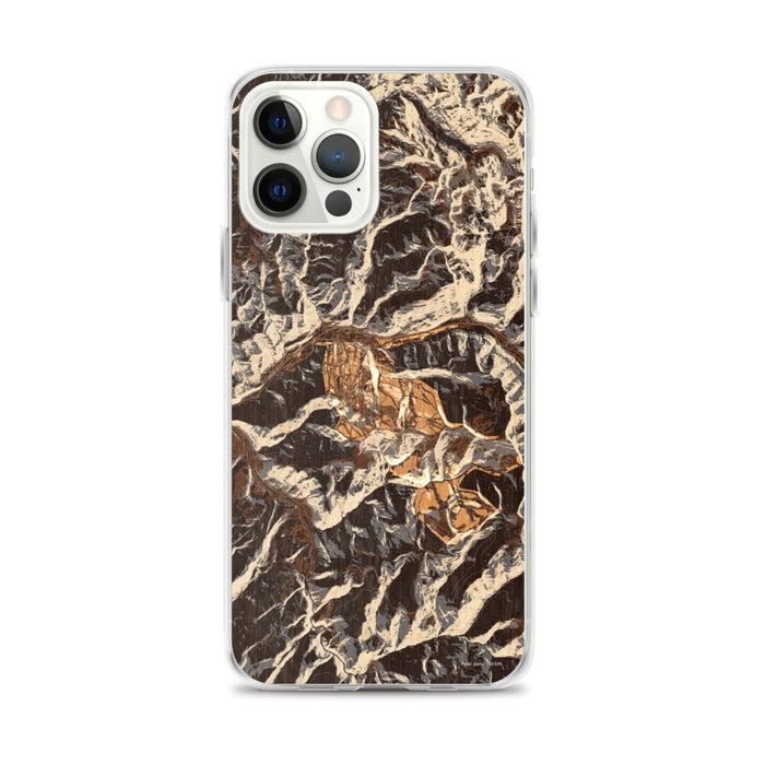Custom Vail Colorado Map iPhone 12 Pro Max Phone Case in Ember
