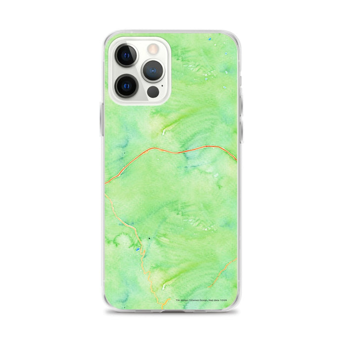 Custom Vail Colorado Map iPhone 12 Pro Max Phone Case in Watercolor