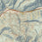 Vail Colorado Map Print in Woodblock Style Zoomed In Close Up Showing Details