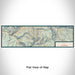 Flat View of Map Custom Vail Colorado Map Enamel Mug in Woodblock