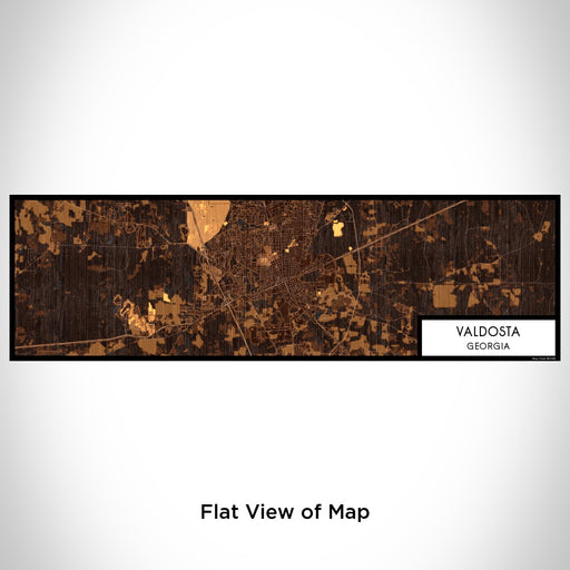 Flat View of Map Custom Valdosta Georgia Map Enamel Mug in Ember