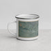 Left View Custom Valentine Nebraska Map Enamel Mug in Afternoon