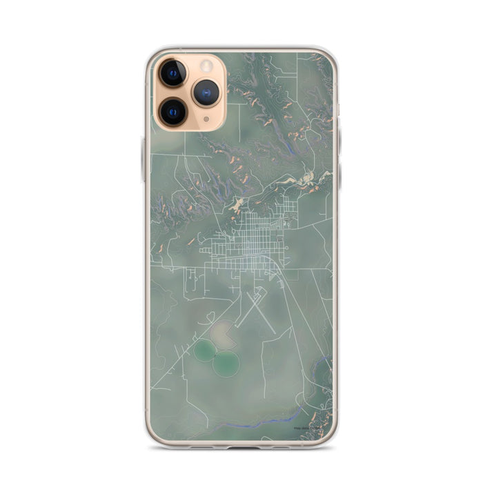 Custom iPhone 11 Pro Max Valentine Nebraska Map Phone Case in Afternoon