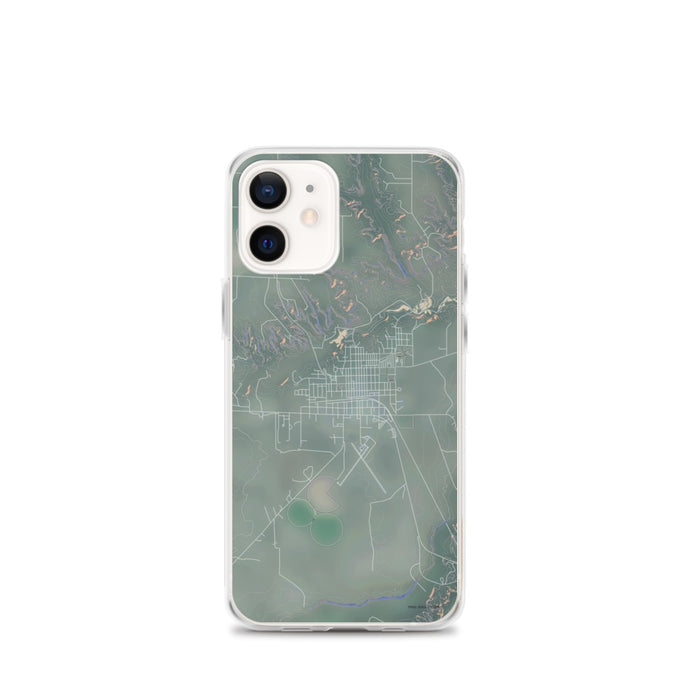 Custom iPhone 12 mini Valentine Nebraska Map Phone Case in Afternoon