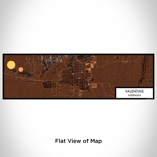 Flat View of Map Custom Valentine Nebraska Map Enamel Mug in Ember