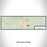 Flat View of Map Custom Valentine Nebraska Map Enamel Mug in Woodblock
