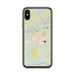 Custom iPhone X/XS Valentine Nebraska Map Phone Case in Woodblock