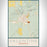 Valentine Nebraska Map Print Portrait Orientation in Woodblock Style With Shaded Background
