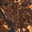 Vallejo California Map Print in Ember Style Zoomed In Close Up Showing Details