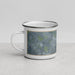 Left View Custom Valley Mills Texas Map Enamel Mug in Afternoon