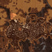 Valley Mills Texas Map Print in Ember Style Zoomed In Close Up Showing Details