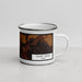 Right View Custom Valley Mills Texas Map Enamel Mug in Ember