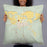 Person holding 22x22 Custom Valley Mills Texas Map Throw Pillow in Woodblock