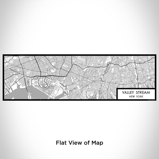 Flat View of Map Custom Valley Stream New York Map Enamel Mug in Classic
