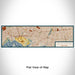 Flat View of Map Custom Valley Stream New York Map Enamel Mug in Woodblock