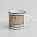 Right View Custom Valley Stream New York Map Enamel Mug in Woodblock
