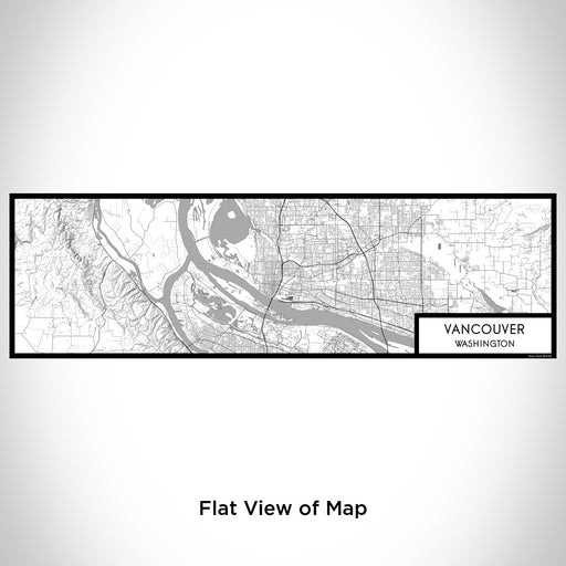 Flat View of Map Custom Vancouver Washington Map Enamel Mug in Classic