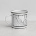 Left View Custom Vancouver Washington Map Enamel Mug in Classic
