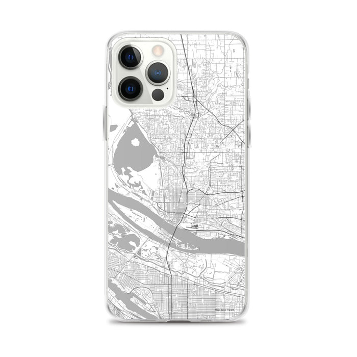 Custom Vancouver Washington Map iPhone 12 Pro Max Phone Case in Classic