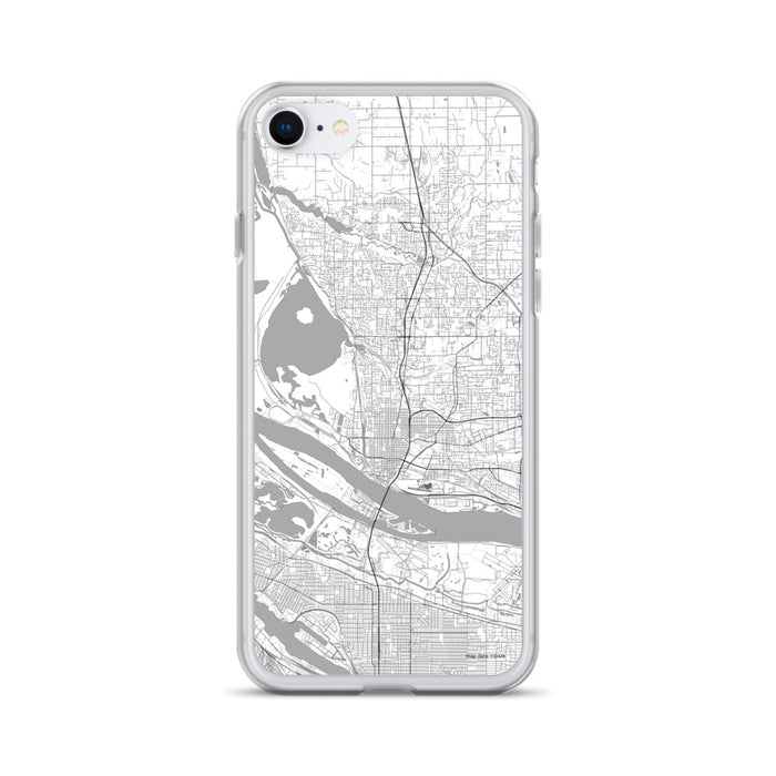 Custom Vancouver Washington Map iPhone SE Phone Case in Classic
