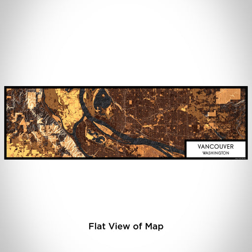 Flat View of Map Custom Vancouver Washington Map Enamel Mug in Ember