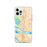 Custom Vancouver Washington Map iPhone 12 Pro Phone Case in Watercolor