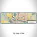 Flat View of Map Custom Vancouver Washington Map Enamel Mug in Woodblock