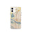 Custom Vancouver Washington Map iPhone 12 mini Phone Case in Woodblock