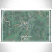 Vergennes Vermont Map Print Landscape Orientation in Afternoon Style With Shaded Background