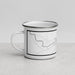 Left View Custom Vergennes Vermont Map Enamel Mug in Classic