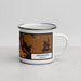 Right View Custom Vergennes Vermont Map Enamel Mug in Ember