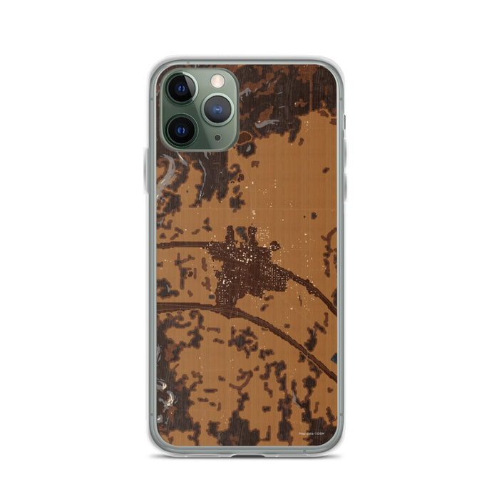 Custom iPhone 11 Pro Vian Oklahoma Map Phone Case in Ember