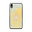 Custom iPhone XR Vian Oklahoma Map Phone Case in Woodblock
